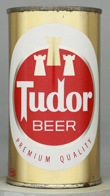Tudor Premium Quality Beer Flat Top Can