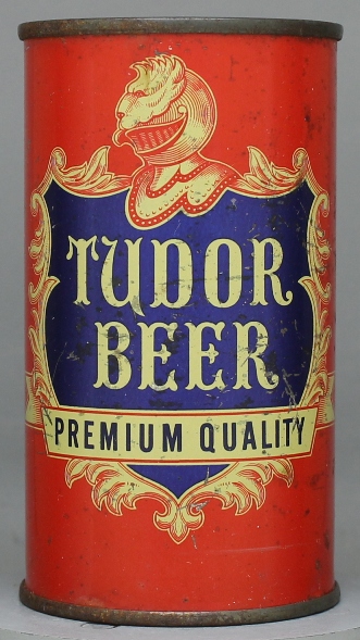 Tudor Premium Quality Beer Flat Top Can