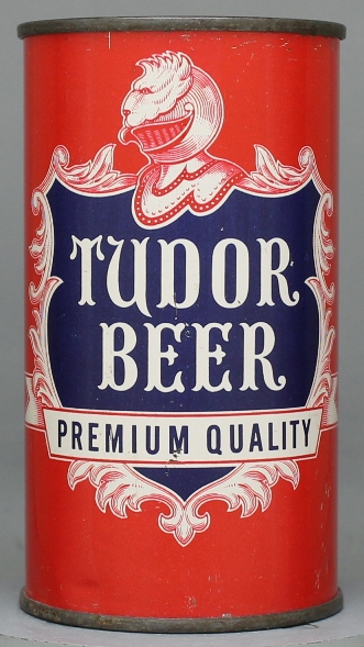 Tudor Premium Quality Beer Flat Top Can