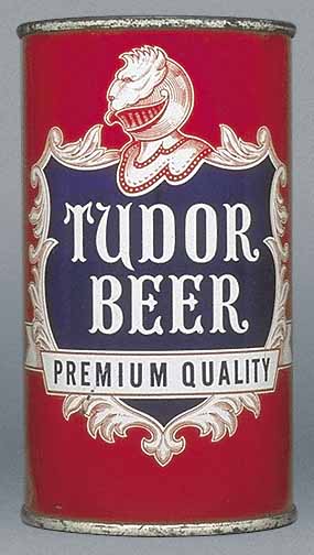 Tudor Premium Quality Beer Flat Top Can