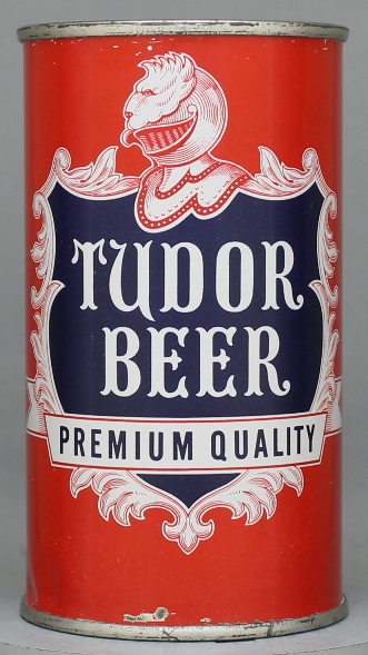 Tudor Premium Quality Beer Flat Top Can