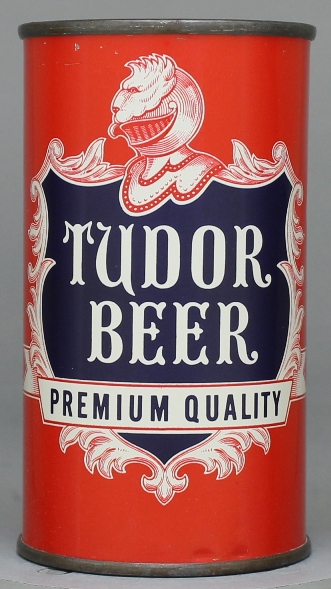 Tudor Premium Quality Beer Flat Top Can