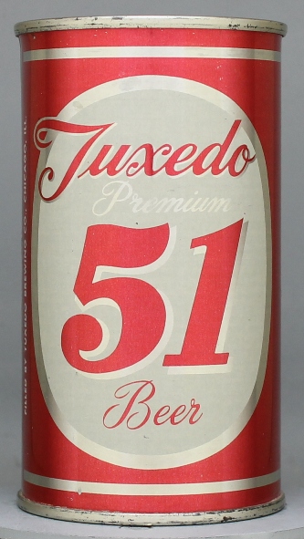 Tuxedo 51 Premium Beer Flat Top Can