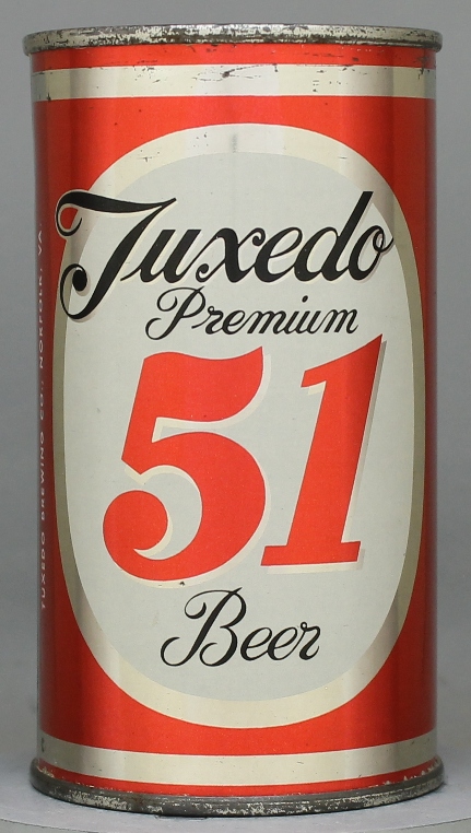 Tuxedo 51 Premium Beer Flat Top Can