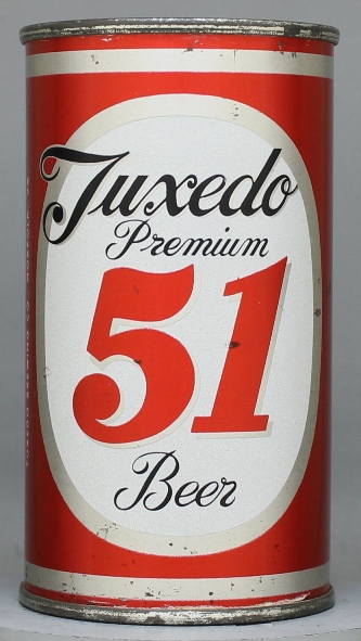 Tuxedo 51 Premium Beer Flat Top Can