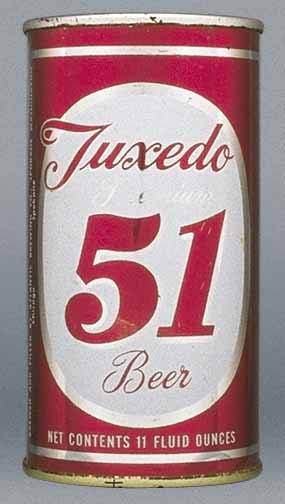 Tuxedo 51 Premium Beer Flat Top Can