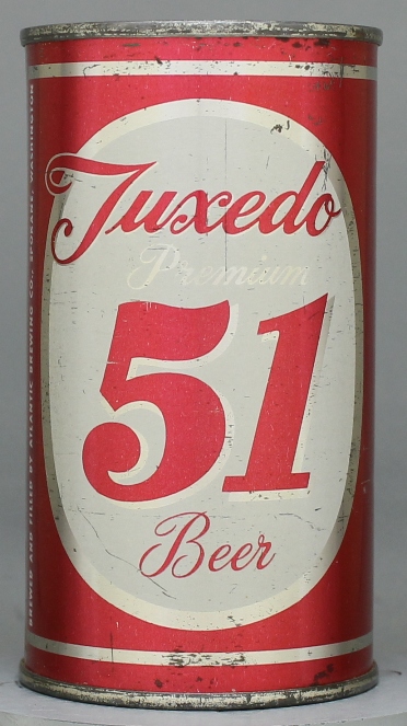Tuxedo 51 Premium Beer Flat Top Can