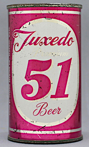 Tuxedo 51 Premium Beer Flat Top Can