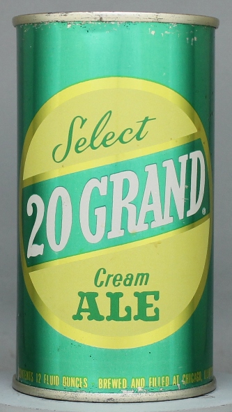 Twenty Grand Select Cream Ale Flat Top Can