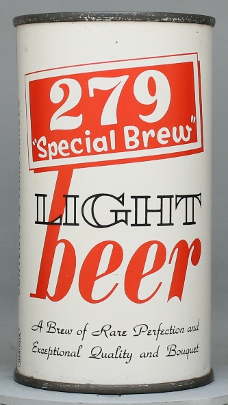 Two Seventy Nine Special Brew Light Beer Flat Top Can