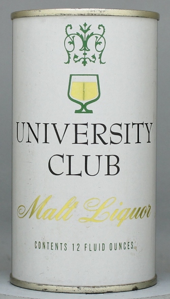 University Club Malt Liquor Flat Top Can