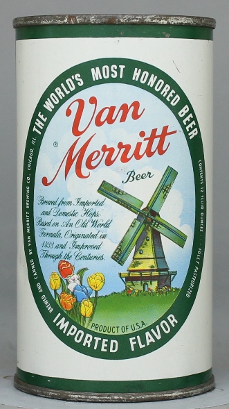 Van Merritt Beer Flat Top Can