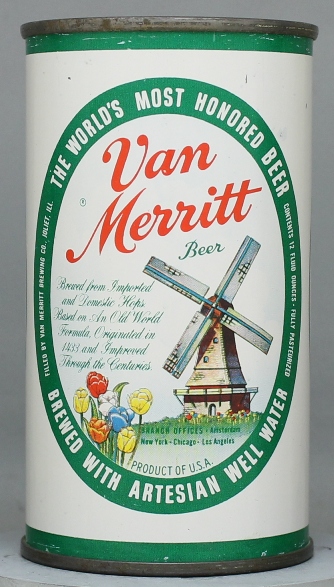 Van Merritt Beer Flat Top Can