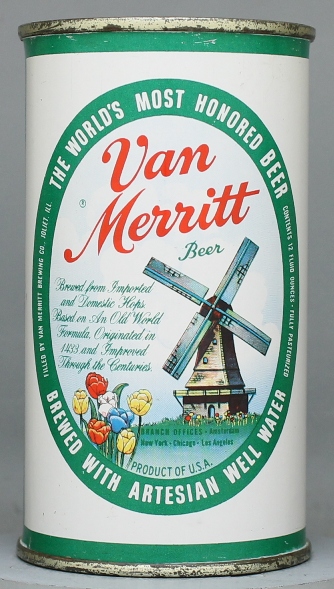 Van Merritt Beer Flat Top Can