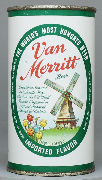 Van Merritt Beer Flat Top Can
