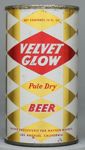 Velvet Glow Pale Dry Beer Flat Top Can