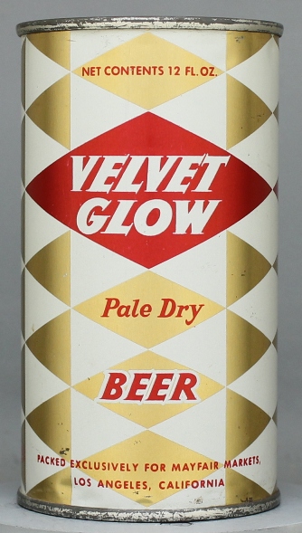 Velvet Glow Pale Dry Beer Flat Top Can