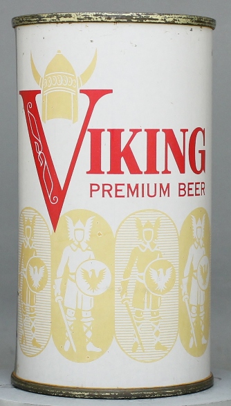 Viking Premium Beer Flat Top Can