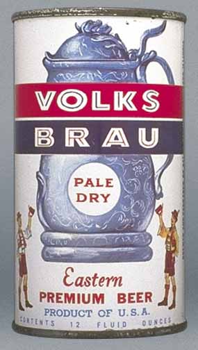 Volks Brau Pale Dry Beer Flat Top Can