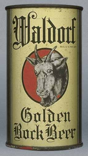 Waldorf Golden Bock Flat Top Can