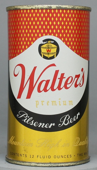 Walter's Premium Pilsner Beer Flat Top Can