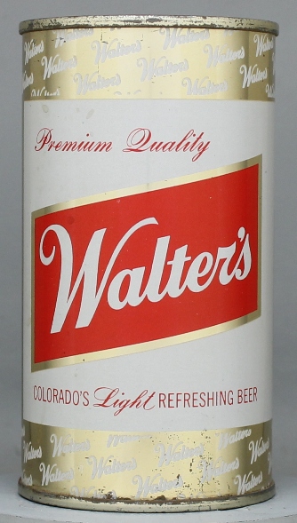 Walter's Premium Quality Beer Flat Top Can