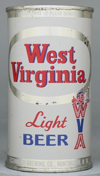 West Virginia Light Beer Flat Top Can
