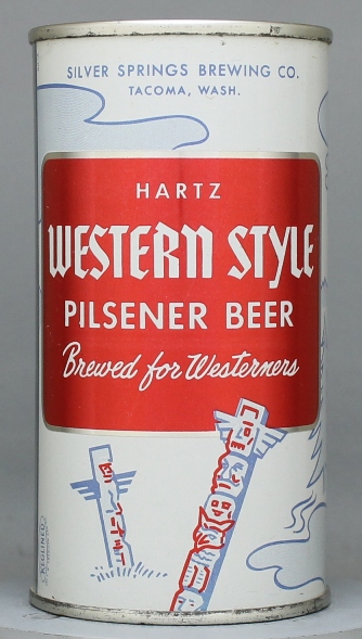 Western Style Pilsner (hart'z) Beer Flat Top Can
