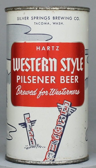 Western Style Pilsner (hart'z) Beer Flat Top Can