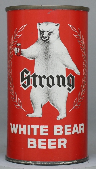 White Bear Strong Beer Flat Top Can