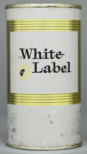 White Label Fine Beer Flat Top Can