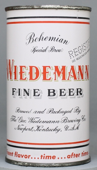 Wiedemann Bohemian Special Brew Fine Beer Flat Top Can