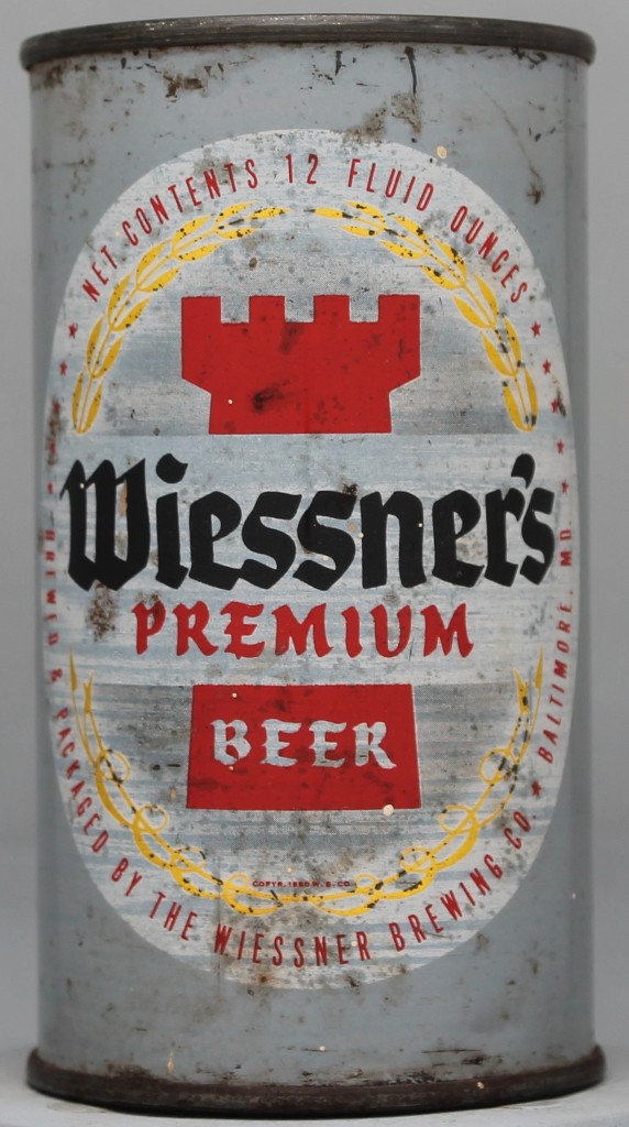Wiessner's Premium Beer Flat Top Can