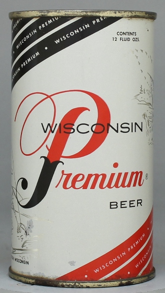 Wisconsin Premium Beer Flat Top Can