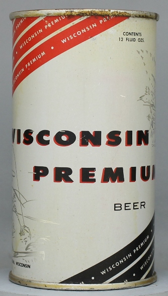 Wisconsin Premium Beer Flat Top Can