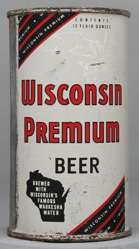 Wisconsin Premium Beer Flat Top Can