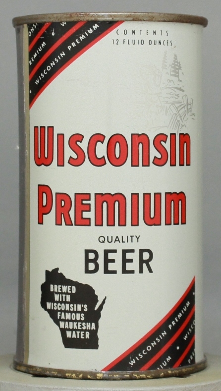 Wisconsin Premium Quality Beer Flat Top Can