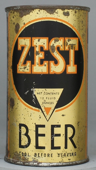 Zest Beer Flat Top Can