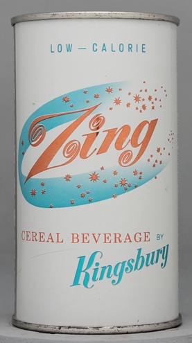 Zing Cereal Beverage Near Beer Flat Top Can