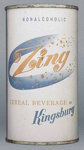 Zing Cereal Beverage Near Beer Flat Top Can