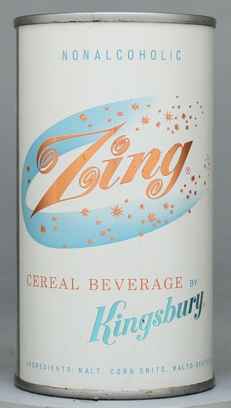 Zing Cereal Beverage Near Beer Flat Top Can