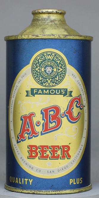 ABC Famous Quality Beer Cone Top Can