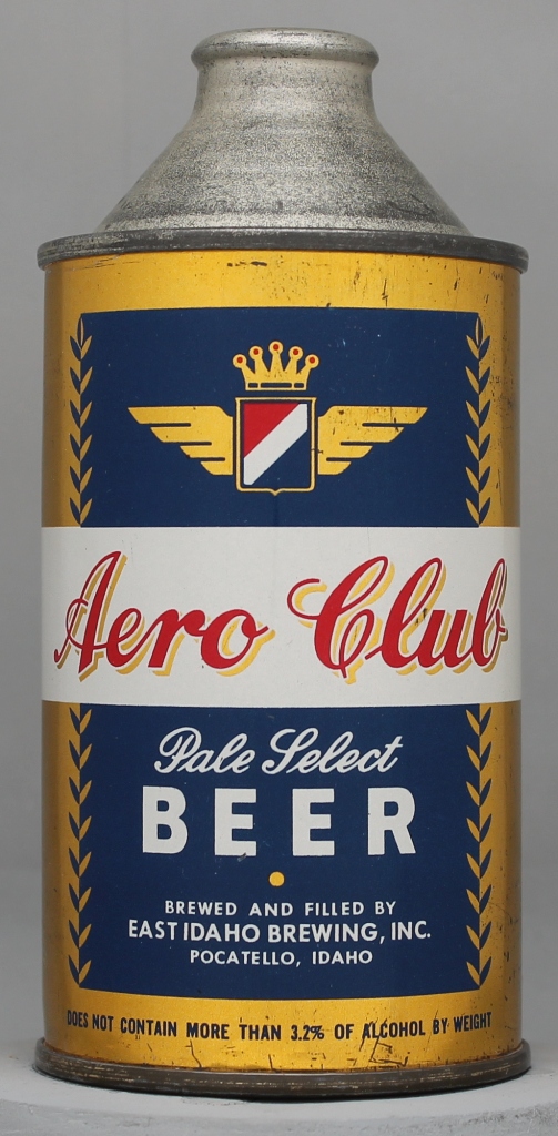 Aero Club Pale Select Beer Cone Top Can