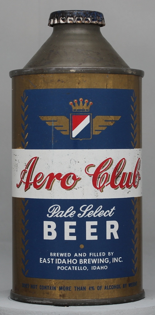 Aero Club Pale Select Beer Cone Top Can