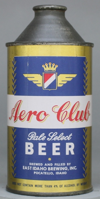 Aero Club Pale Select Beer Cone Top Can
