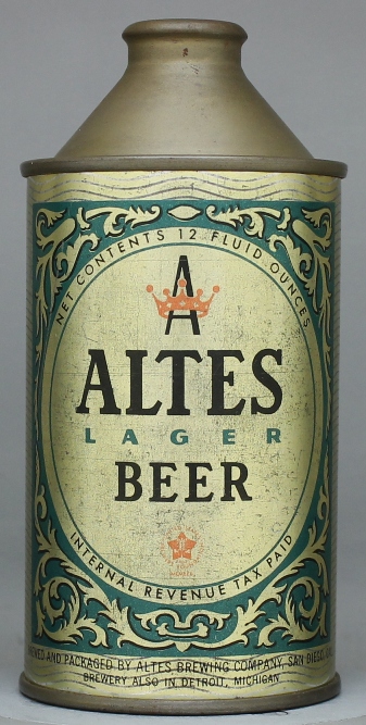 Altes Lager Beer Cone Top Can