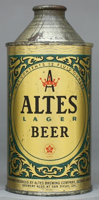 Altes Lager Beer Cone Top Can