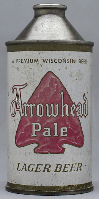Arrowhead Pale Lager Beer Cone Top Can