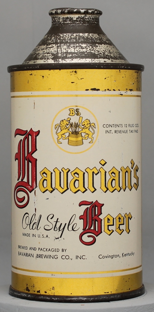 Bavarian's Old Style Beer Cone Top Can