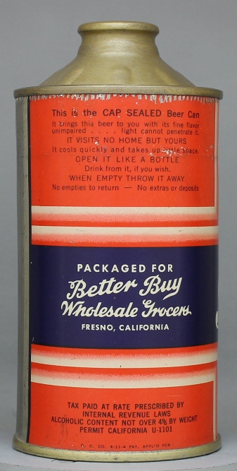 Bb Special Export Beer Cone Top Can